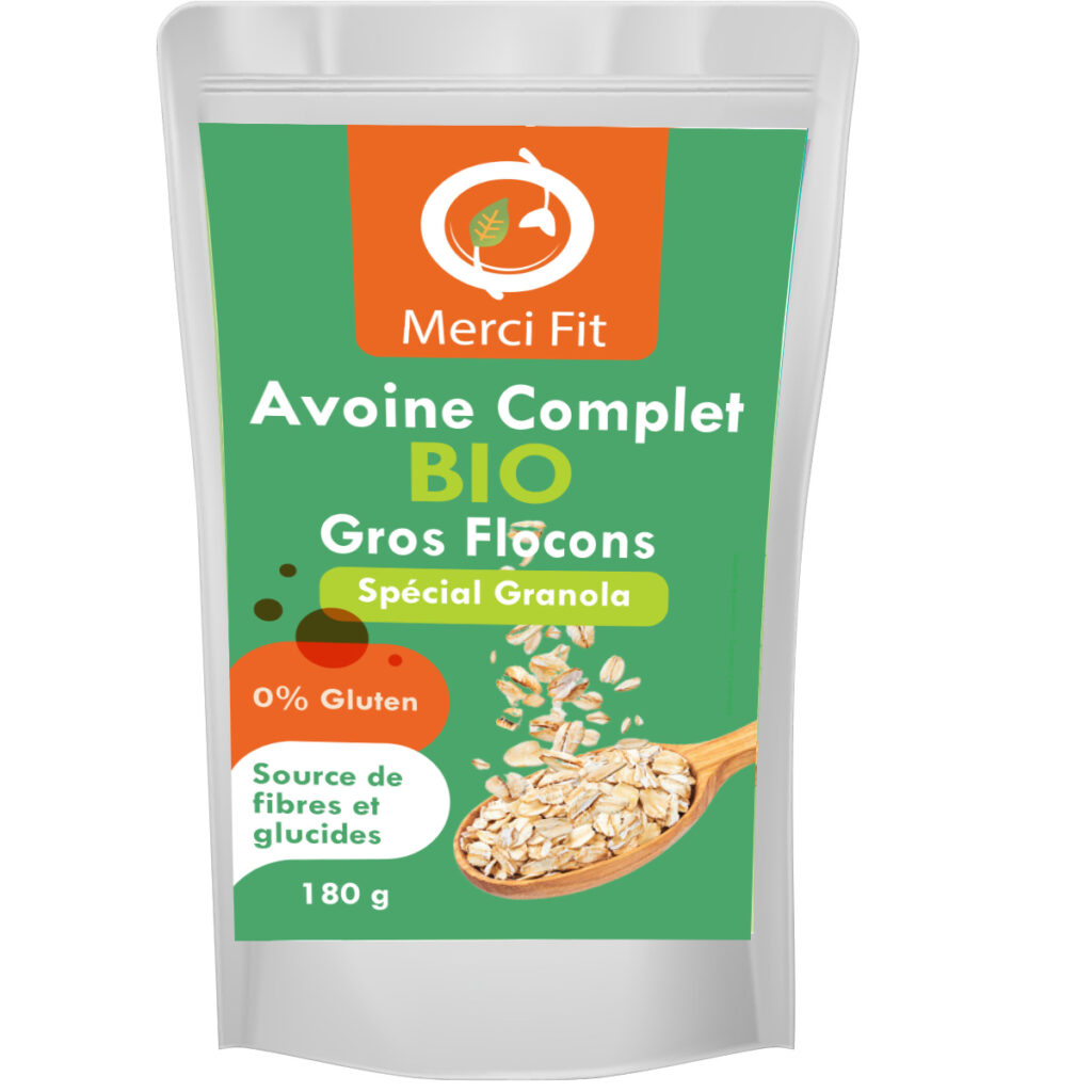 Avoine Gros flocons Complet sans Gluten - Merci Fit